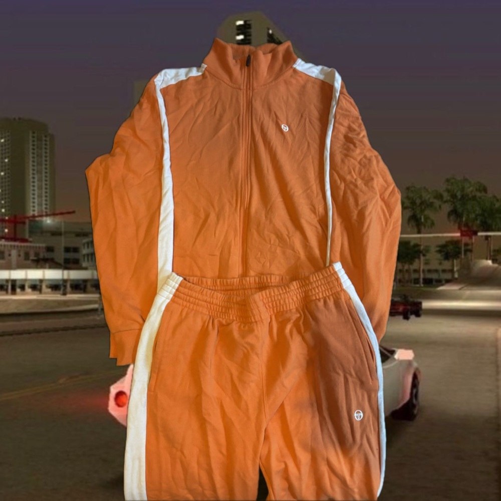 Orange and white Sergio Tacchini Tracksuit